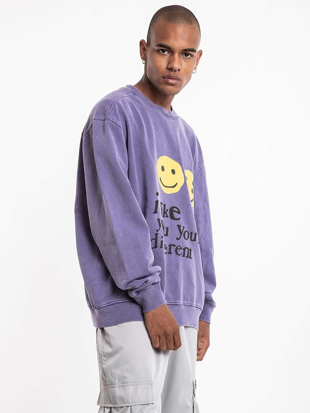 Cactus Plant Flea Market CPFM Purple Crewneck Sweatshirt Size L